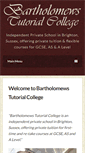 Mobile Screenshot of bartscollege.co.uk